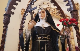 Imagen de Santa Rita de Casia. Cru00e9dito: David Ramos / ACI Prensa. 