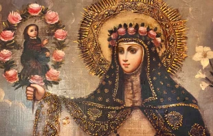 Cuadro de Santa Rosa de Lima en el Museo del Convento de Santo Domingo. Cru00e9dito: Abel Camasca / ACI Prensa. 