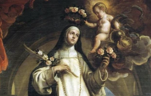 Santa Rosa de Lima en pintura de Claudio Coello. 