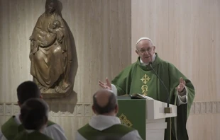El Papa en la Misa. Foto: L'Osservatore Romano 