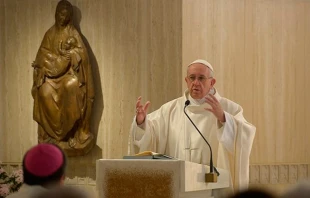 El Papa en la Misa. Foto: L'Osservatore Romano 