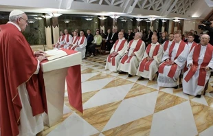 El Papa en la Misa. Foto: L'Osservatore Romano 