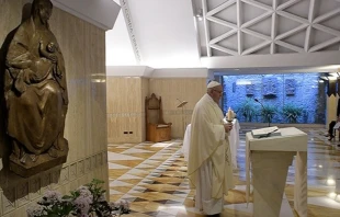El Papa en la Misa. Foto: L'Osservatore Romano 