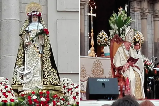 Santa Rosa de Lima muestra que la mujer tiene un papel irremplazable, dice Cardenal