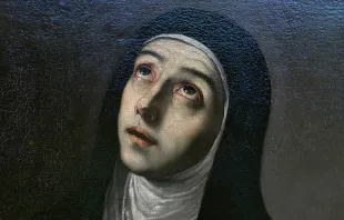 Detalle del cuadro de Santa Teresa de Jesús obra de José de Ribera. Crédito: José Luis Filpo Cabana (CC BY 3.0) 