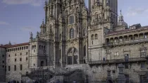 Fachada principal de la Catedral d Santiago de Compostela. Crédito: Fernando Pascullo / CC BY-SA 4.0