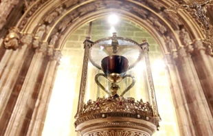 Santo cu00e1liz custodiado en la Archidiu00f3cesis de Valencia (Espau00f1a) Cru00e9dito: Archivalencia.  