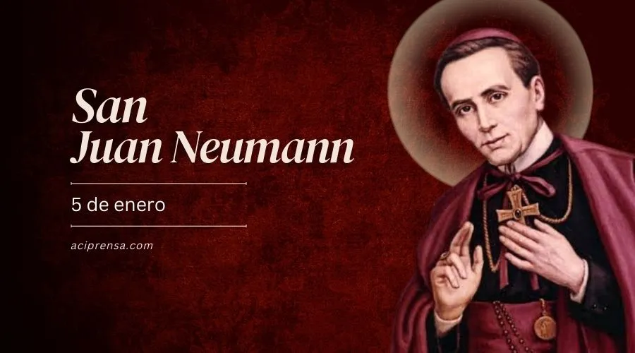 Cada 5 de enero se celebra a San Juan Neumann, promotor de la educación católica en EE.UU.