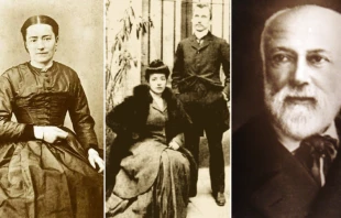 Santa Zu00e9lie Martin / Beatos Maria Corsini y Luigi Beltrame Quattrocchi / San Louis Martin. Cru00e9ditos: Dominio Pu00fablico. Wikimedia Commons 