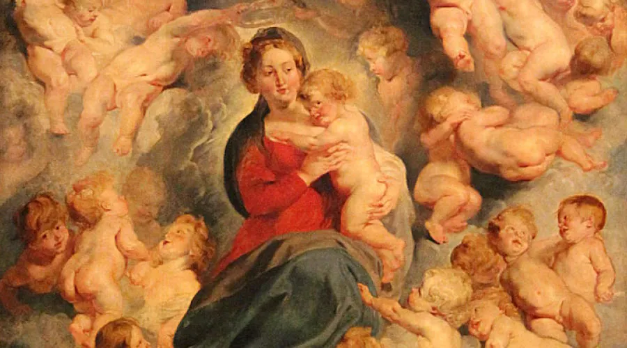 "The Virgin and Child Surrounded by the Holy Innocents" ( La Virgen y el Niño rodeados de los santos inocentes), pintura de Peter Paul Rubens. Crédito: Dominio Público / Wikimedia Commons.