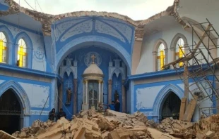 Santuario de la Virgen del Pueblito en la localidad mexicana de San Juanito Escobedo. Cru00e9dito: ArquiMedios. 