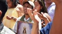 Devotos de la Virgen de Cotoca en 2018, Santa Cruz, Bolivia. Crédito: Facebook Santuario de Cotoca.