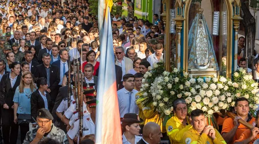 Procesión en honor a Nuestra Señora del Valle. Crédito: Santuario Catedral Virgen Del Valle de Catamarca.