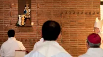 Seminario Interdiocesano Cristo Rey ora a la Virgen de Los Treinta y Tres. Crédito: Conferencia Episcopal Uruguaya.