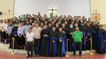 Los seminaristas de Nicaragua enviados en misión. Crédito: Arquidiócesis de Managua