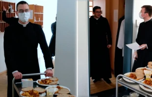 Los seminaristas del Seminario Saint-Pierre en Wigratzbad. Cru00e9dito: Seminario Saint-Pierre en Wigratzbad 