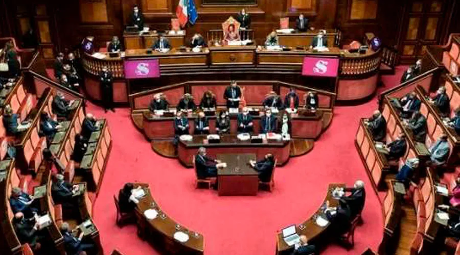 Sesión en el Senado italiano. Foto: Senado de la República