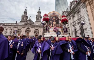 Procesión del Señor de los Milagros en Santiago (Chile) / Foto: Arquidiócesis de Santiago 