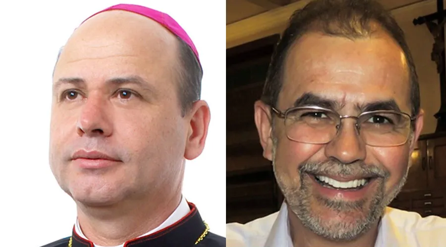 Mons. Sergio de Deus Borges y el P. Hernaldo Pinto Farias. Crédito: CNBB