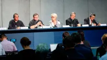 Conferencia de prensa del Sínodo de los Obispos. Foto: Daniel Ibáñez / ACI Prensa