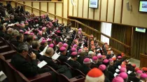 El Aula del Sínodo en el Vaticano. Foto Daniel Ibáñez / ACI Prensa