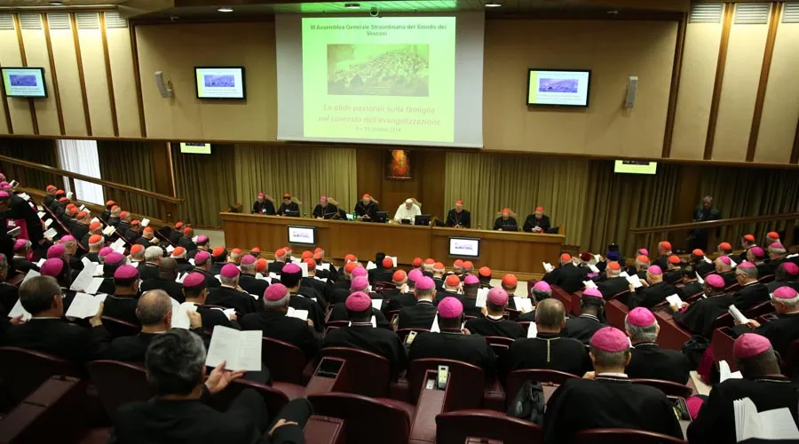 Sínodo Extraordinario de los Obispos sobre la Familia en octubre de 2014. Foto: Daniel Ibáñez / ACI Prensa?w=200&h=150