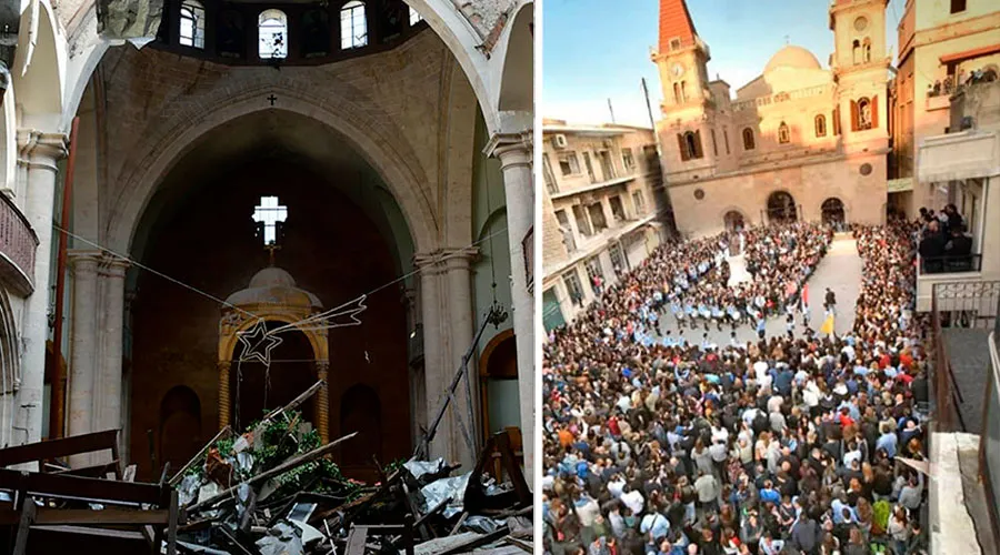 Cristianos sirios celebran Semana Santa en catedral reconstruida tras ataque yihadista