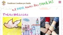 Captura de pantalla de sitio web sobre el Papa Francisco para niu00f1os.