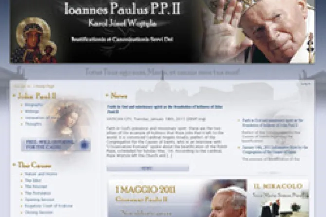 Juan Pablo II: Diócesis de Roma lanza sitio web por beatificación