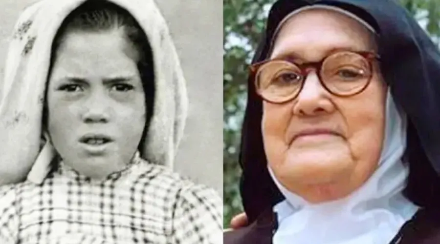 Sor Lucía Dos Santos de niña (izquierda) y ya adulta y en la vida religiosa (derecha). Créditos: Dominio público / Santuario de Fátima.?w=200&h=150