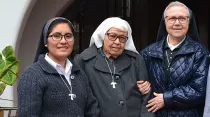 Sor Angustias, al centro. Crédito: Religiosas Franciscanas del Buen Consejo