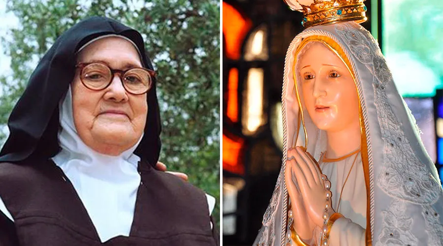 Sor Lucía Dos Santos y la Virgen de Fátima / Fotos: Facebook Virgen de Fátima - Our Lady of Fatima International Pilgrim Statue (CC-BY-SA-2.0)