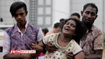 Fieles lloran a víctimas de ataque terrorista en Sri Lanka - Foto: Captura de pantalla (EWTN Noticias)