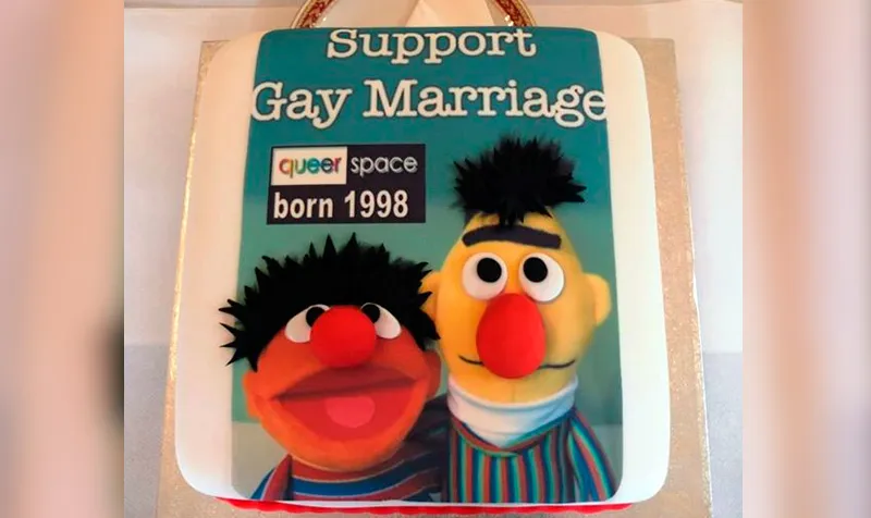 Esta es la torta que el lobby gay quería que la pastelería cristiana Ashers prepare. Foto: Facebook de QueerSpace Belfast?w=200&h=150