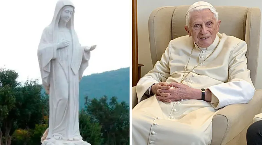 ¿Benedicto XVI apareció en Medjugorje? La historia detrás de esta foto viral