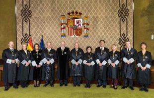 Miembros del Tribunal Constitucional de Espau00f1a en enero de 2023. Cru00e9dito: Tribunal Constitucional 