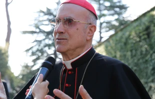 Cardenal Tarcisio Bertone. Foto: Lauren Cater / ACI Prensa. 