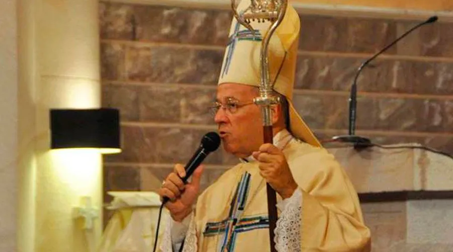 Mons. Eduardo María Taussig. Crédito: Facebook Obispado de San Rafael