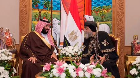 Príncipe heredero de Arabia Saudita visita a un Patriarca ortodoxo