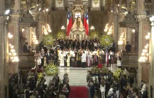Te Deum en Catedral de Santiago de Chile. Cru00e9dito: Mons. Celestino Au00f3s. 