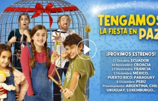 Afiche oficial de u201cTengamos la fiesta en pazu201d. 