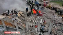 Terremoto en Siria. Crédito: EWTN Noticias (captura de pantalla)