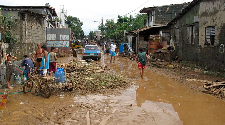 Inundaciones del tifón Ondoy (Ketsana), Filipinas 2009 / Crédito: AusAID - Wikimedia Commons