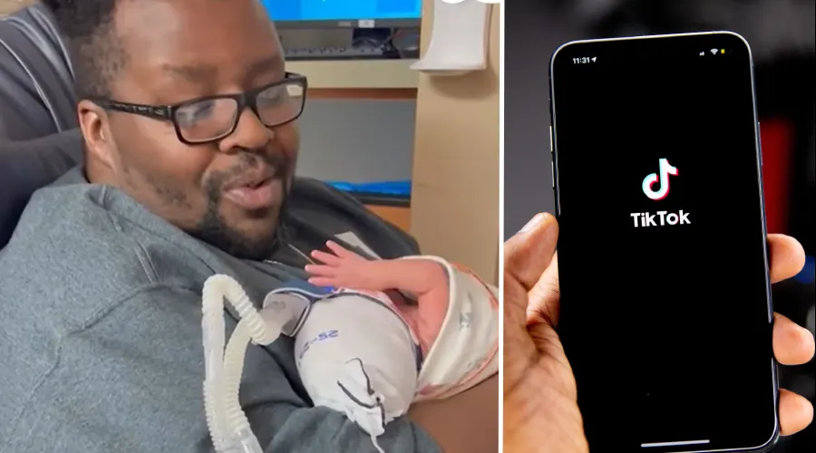 Video de TikTok de Daniel Johnson y su bebé de 22 meses. Crédito: Captura de Video de TikTok?w=200&h=150