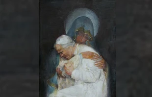 Pintura Totus tuus de Izabela Delekta-Wiciu0144ska 