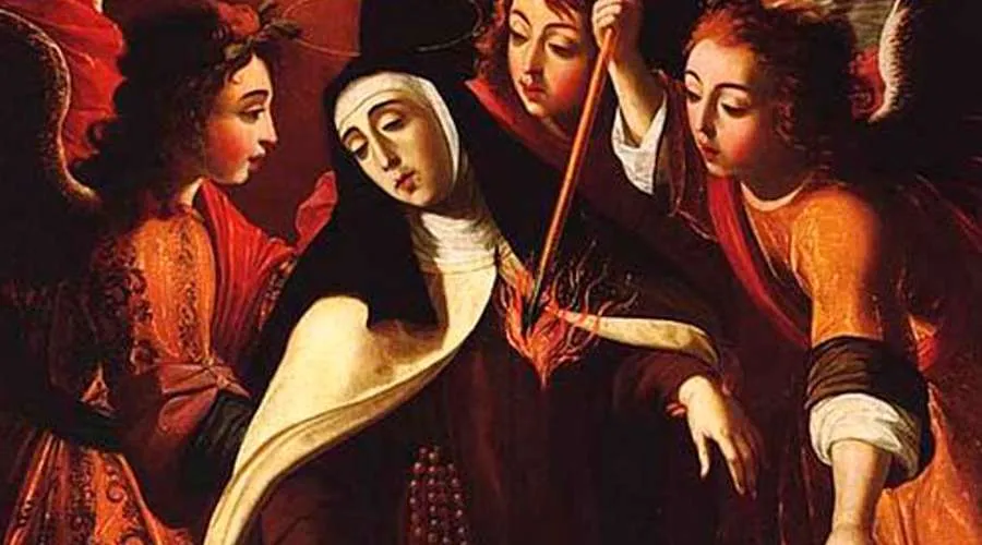 La transverberación de Santa Teresa de Josefa de Obidos. Crédito: Wikimedia (Dominio Público).