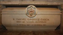 Sepulcro del beato Manuel González en la Catedral de Palencia, España. Foto: Txomin Pérez / Obispado Palencia