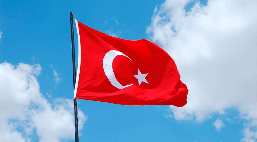 Bandera de Turquía / Crédito: Dominio Público?w=200&h=150