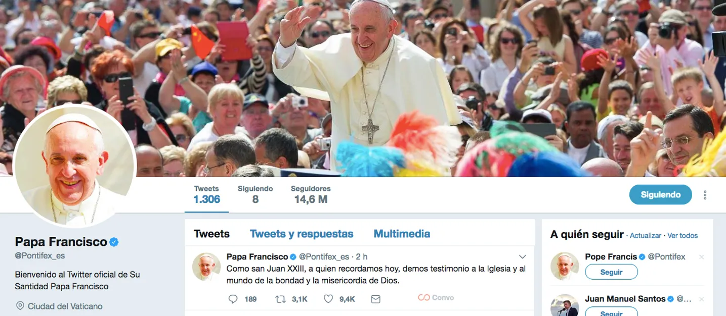Cuenta en español del Papa en Twitter.?w=200&h=150