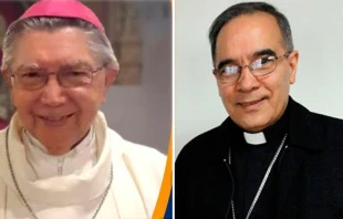 Mons. Ubaldo Santana y Mons. Luis Armando Tineo. Cru00e9dito: CEV 